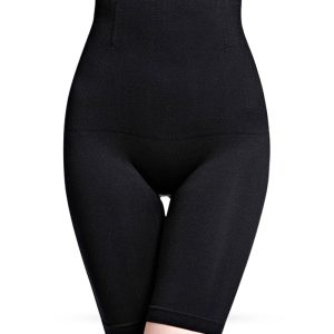 Abdomen Shaper High Waist Seamless Slimming Underwear  Corset-Black